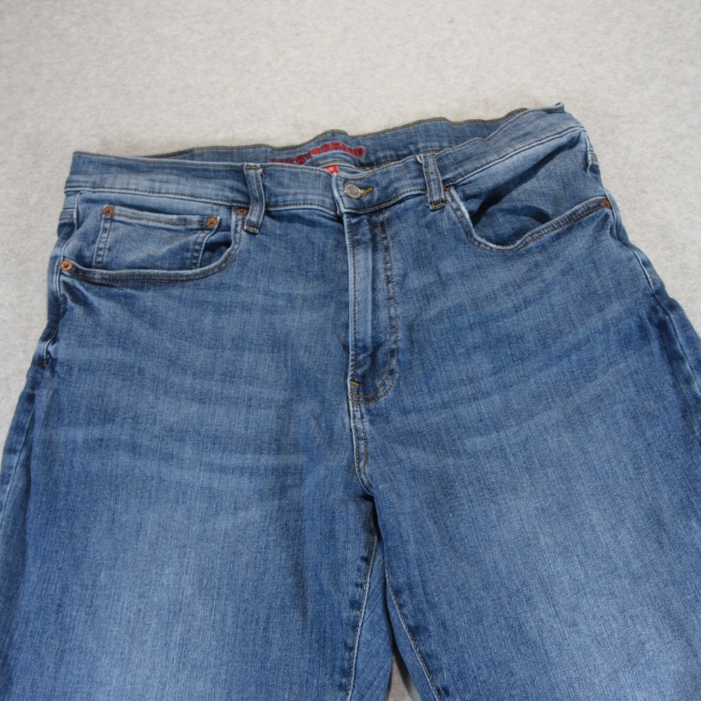 Lucky Brand Mens Jeans 213 38 x 30 Straight Fit Stretch Cotton Polyester Pocket - Picture 3 of 11